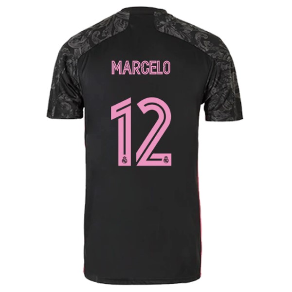 Camiseta Real Madrid Tercera Equipación NO.12 Marcelo 2020-2021 Negro